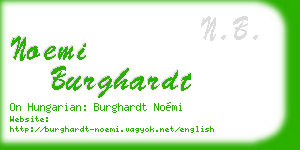 noemi burghardt business card
